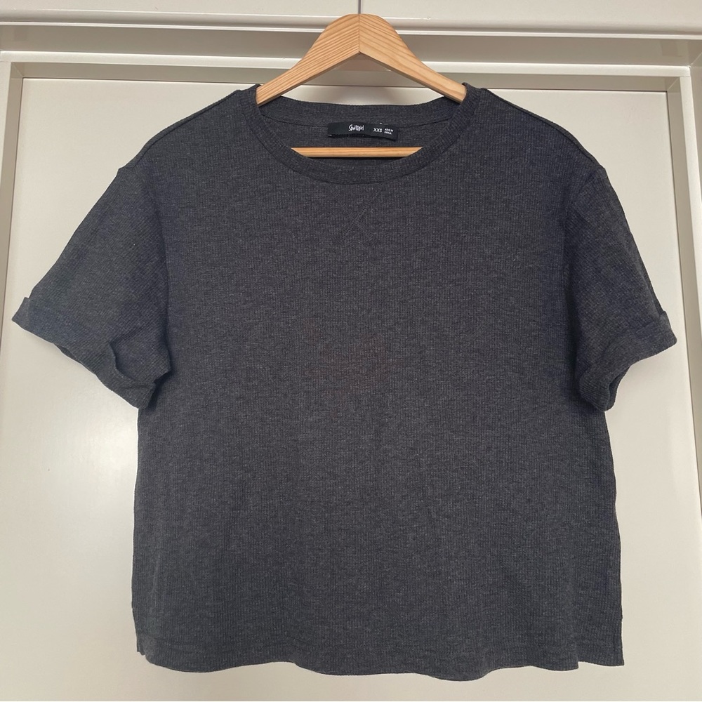 NWOT Sportsgirl Essential Tee - soft stretch ribbed - short sleeve with … - Picture 1 of 8